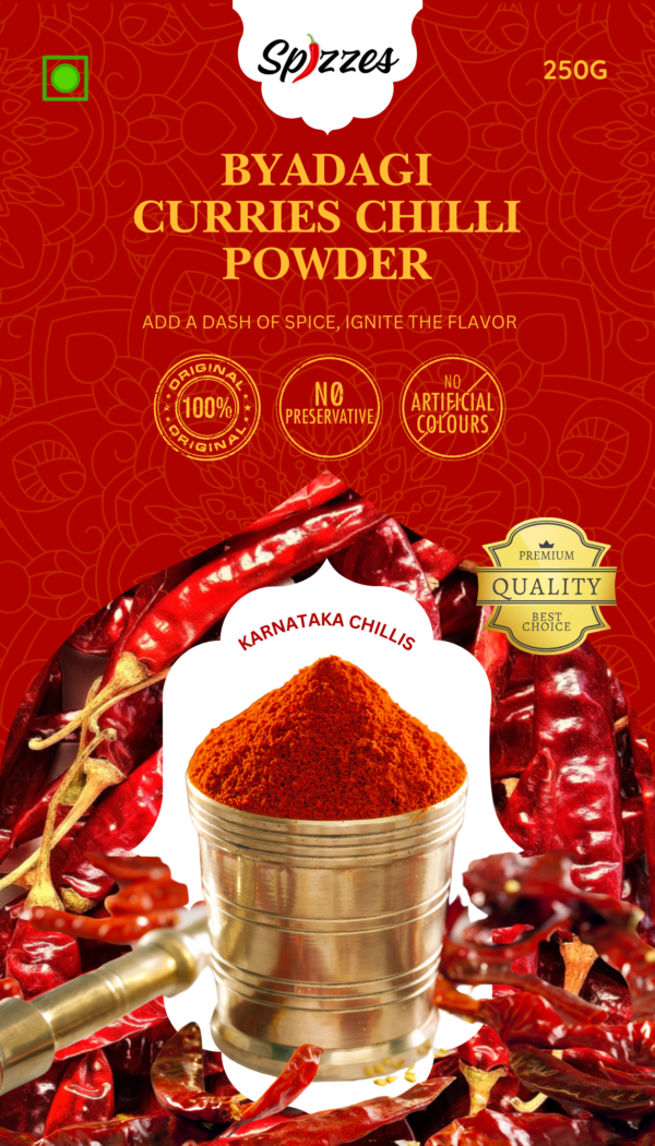 Premium Curry Chilli Powder (Byadagi) – 100% Pure & Natural - Image 3
